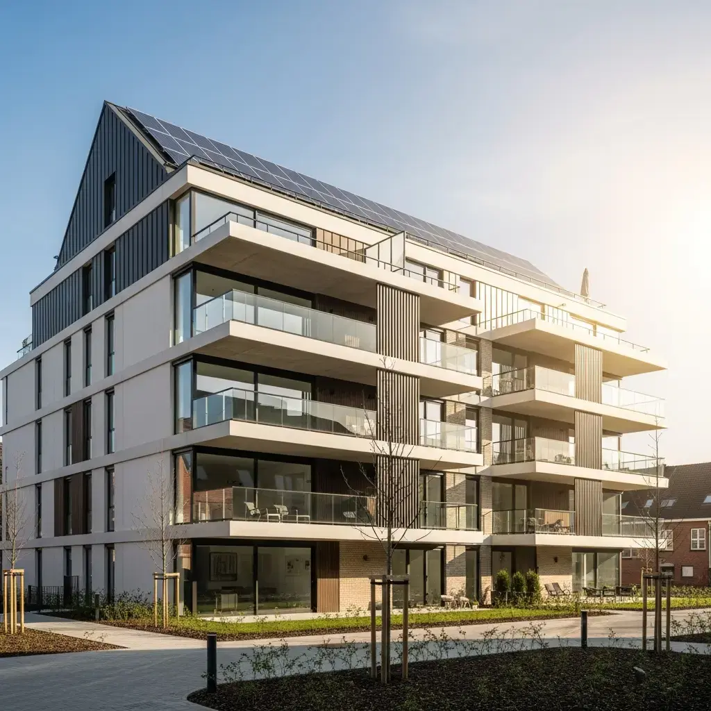 Moderne nieuwbouwappartementen in Beveren met grote terrassen en energiezuinig ontwerp