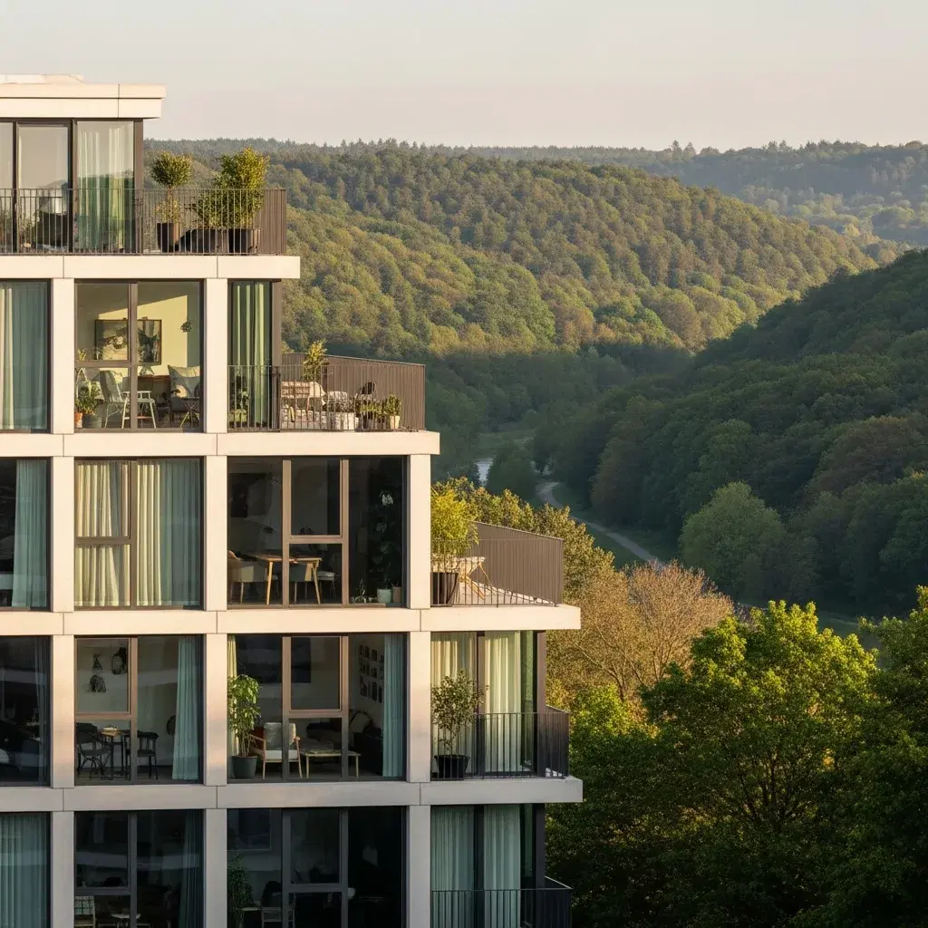 Appartement in Genk met zicht op natuur en stad, passend bij de voordelen van wonen in Genk