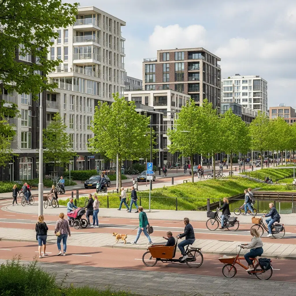 Betaalbare wijken in Amsterdam zoals Noord, Nieuw-West en Zuidoost met ruimte, groen en appartementen