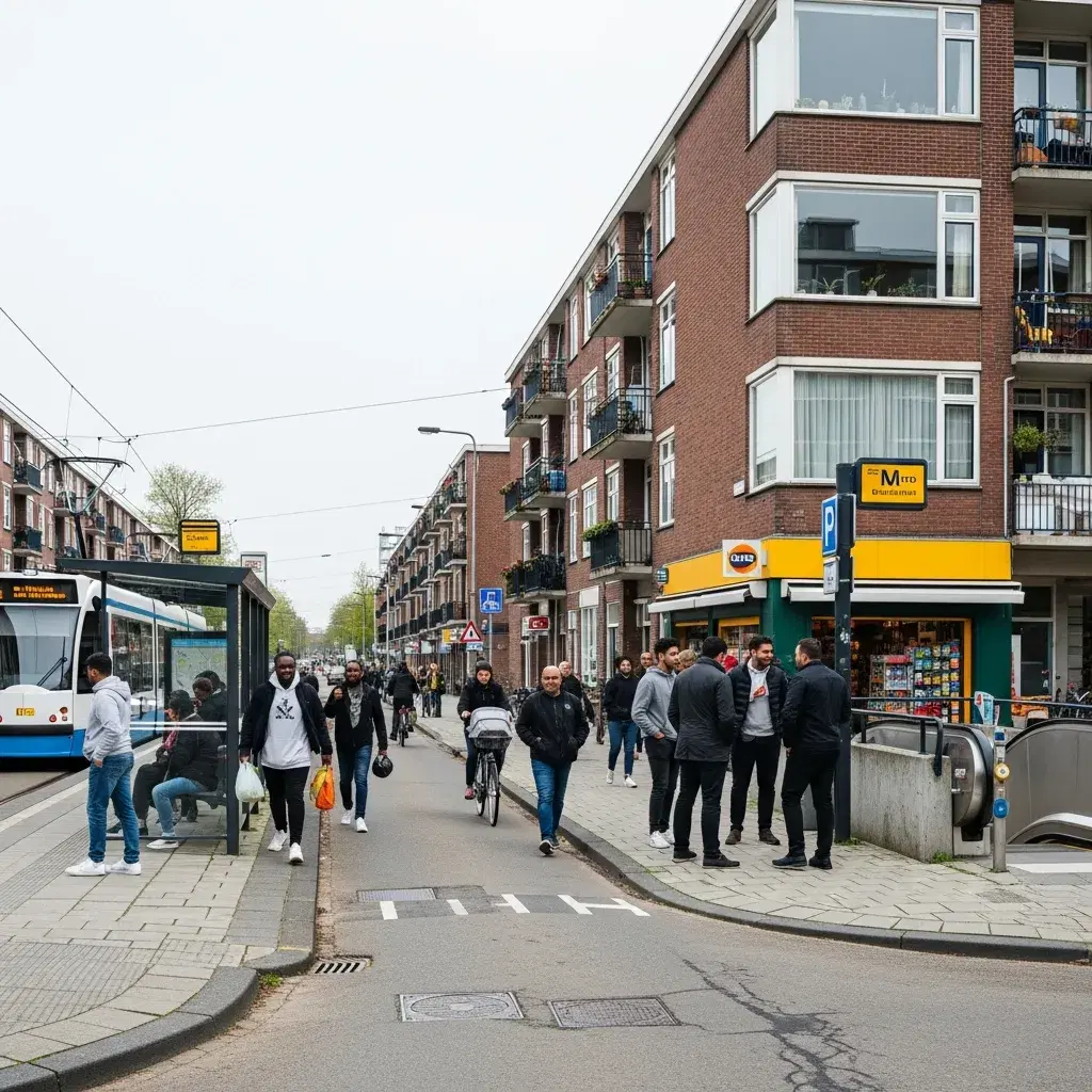 Straatbeeld van betaalbare wijken in Rotterdam-Zuid en Rotterdam-West waar goedkoop appartement huren in Rotterdam mogelijk is