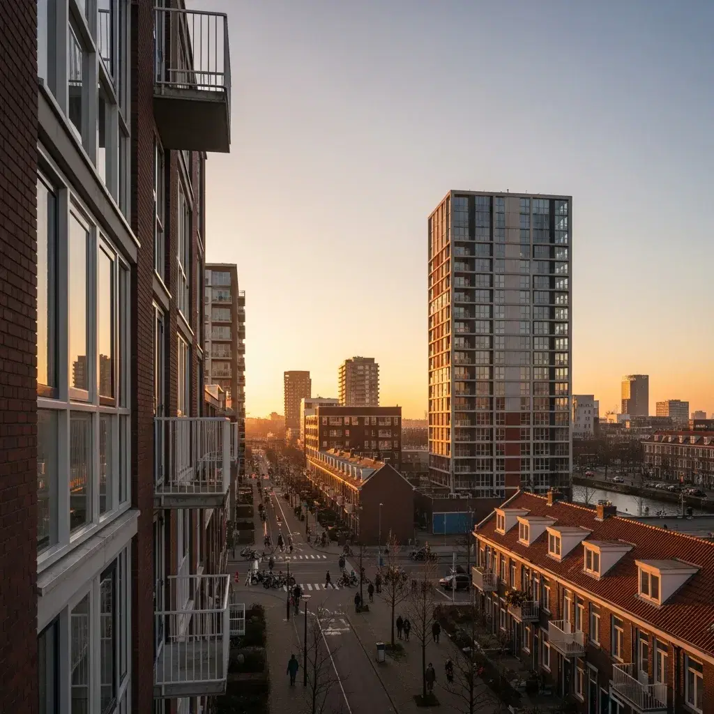 Betaalbare appartementen in Rotterdam met karakteristieke woongebouwen, passend bij goedkoop appartement huren in Rotterdam in 2026